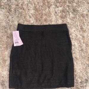 Black Knit Mini Skirt - wild fable